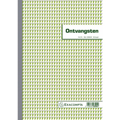 KASBOEK MANIFOLD ONTVANGSTEN DUPLI 50VEL