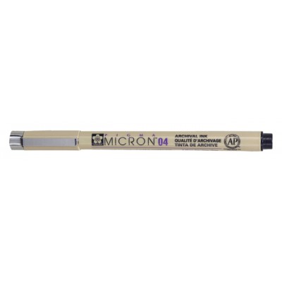 FINELINER SAKURA PIGMA MICRON04 0.4MM ZWART