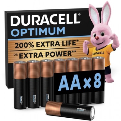 BATTERIJ DURACELL OPTIMUM AA 8ST