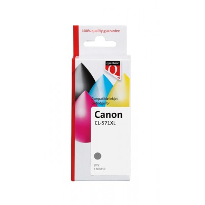 INKCARTRIDGE QUANTORE CANON CL-571XL GRIJS