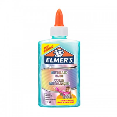 KINDERLIJM ELMER'S 147ML METALLIC BLAUW