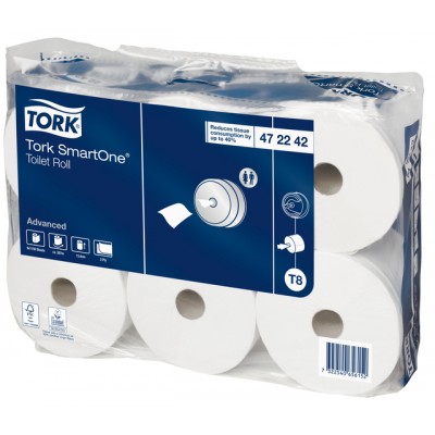 TOILETPAPIER TORK T8 472242 ADVANCED 2LAAGS 1150VEL 6ROL