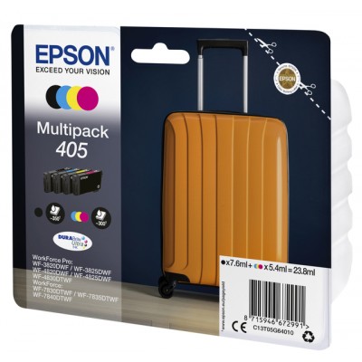 INKCARTRIDGE EPSON 405 ZWART + 3 KLEUREN