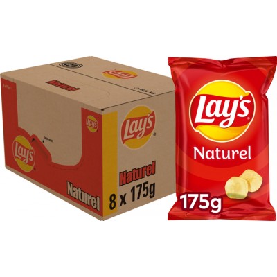 CHIPS LAYS NATUREL 175GR