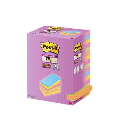 MEMOBLOK 3M POST-IT 655 127X76 COLOR NOTES
