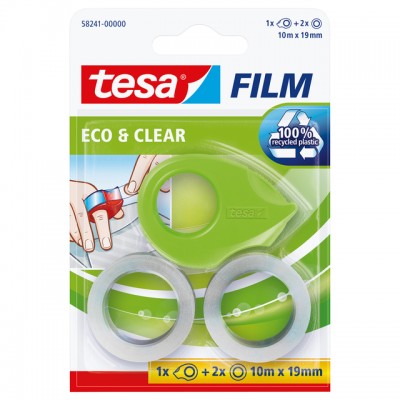 PLAKBANDHOUDER TESA 58241 ECO&CLEAR 19MMX10M MINI