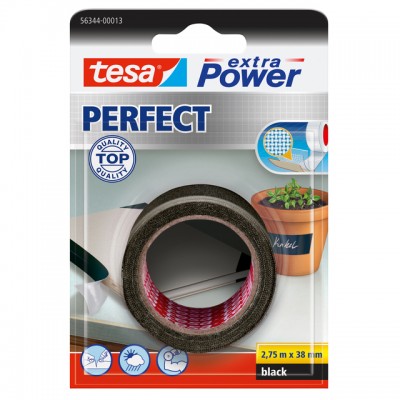 REPARATIETAPE TESA 56344 PERFECT 38MMX2,75M ZWART