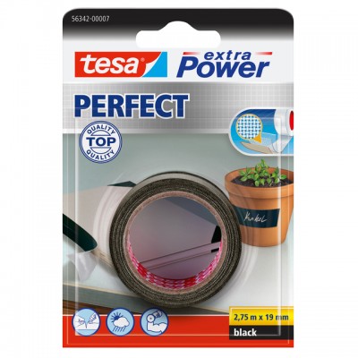 REPARATIETAPE TESA 56342 PERFECT 19MMX2,75M ZWART