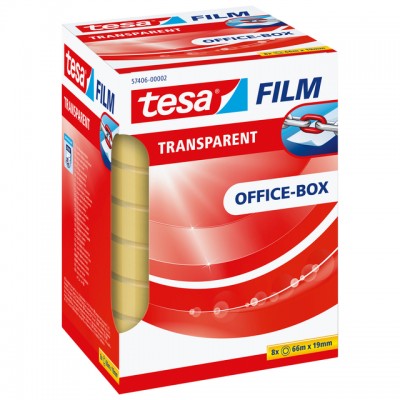 PLAKBAND TESA 57076 19MMX66M TRANSPARANT