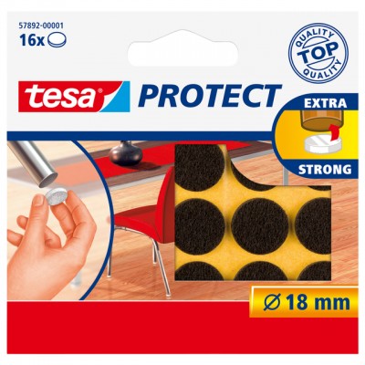 ANTIKRASVILTJES TESA 57892 18MM ROND BRUIN