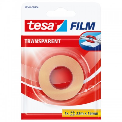 PLAKBAND TESA 57345 15MMX33M TRANSPARANT