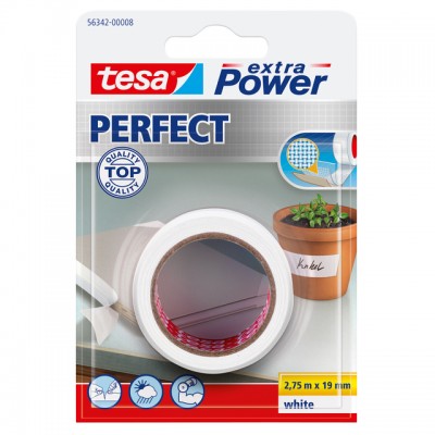 REPARATIETAPE TESA 56342 PERFECT 19MMX2,75M WIT