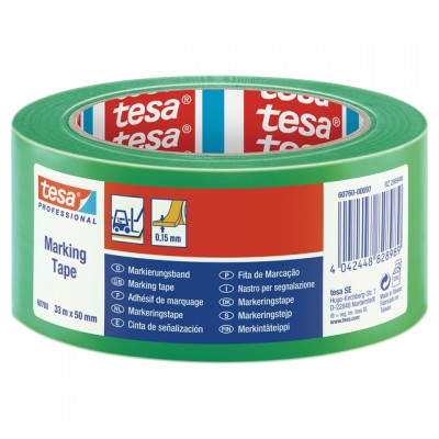 MARKERINGSTAPE TESA 60760 PVC 50MMX33M GROEN
