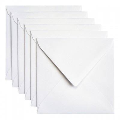 ENVELOP PAPICOLOR 140X140 6ST PARELWIT