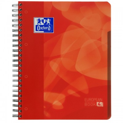 PROJECTBOEK OXFORD A4+ 4R RUIT 120VEL ROOD
