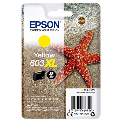 INKCARTRIDGE EPSON 603XL T03A4 GEEL