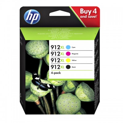 INKCARTRIDGE HP 912XL 3YP34AE ZWART + 3 KLEUREN