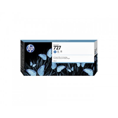 INKCARTRIDGE HP 727 F9J76A 300ML BLAUW