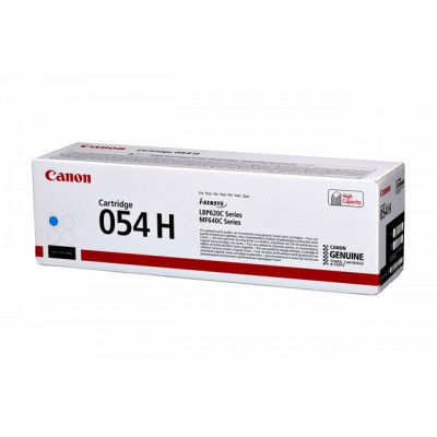 TONERCARTRIDGE CANON 054H 2.3K BLAUW