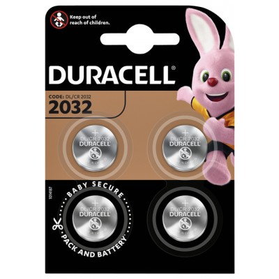 BATTERIJ DURACELL 2032 LITHIUM 4PACK