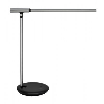 BUREAULAMP MAUL RUBIA MET USB POORT ZILVERGRIJS