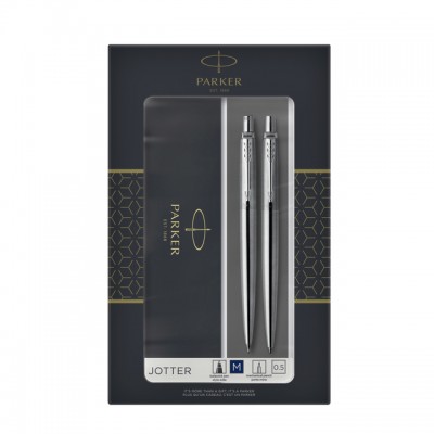 BALPEN EN VULPOTLOOD PARKER JOTTER STEEL CT