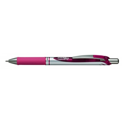 GELSCHRIJVER PENTEL ENERGEL BL77 DRUKKNOP 0.4MM ROZE