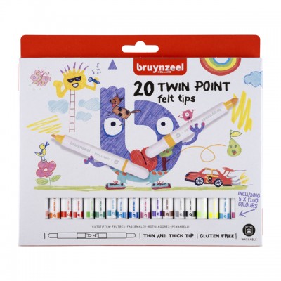 VILTSTIFT BRUYNZEEL KIDS TWIN POINTS ASS