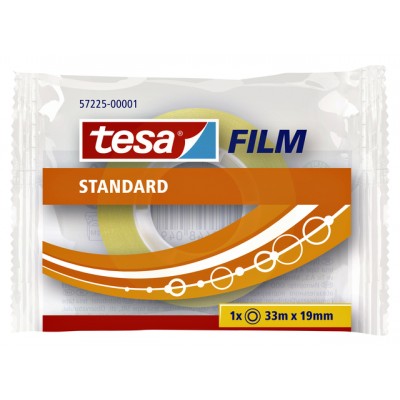 PLAKBAND TESA 57225 19MMX33M STANDAARD TR