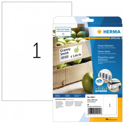 ETIKET HERMA 10911 210X297MM 25ST