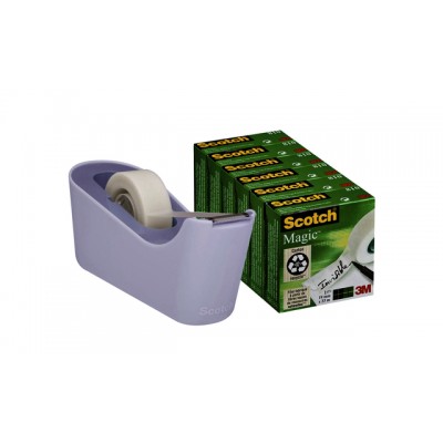 PLAKBANDHOUDER SCOTCH C18 MET 6X 19MMX33M LAVENDEL