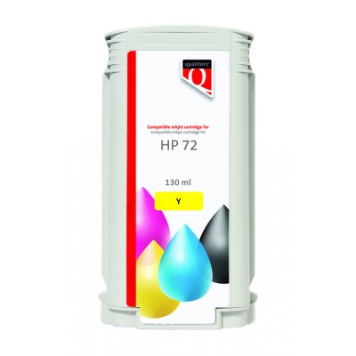 INKCARTRIDGE QUANTORE HP 72 C9373A GEEL