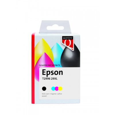INKCARTRIDGE QUANTORE EPSON 29XL T2996 ZWART 3 KL