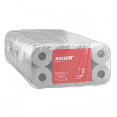 TOILETPAPIER KATRIN BASIC 2LAAGS 250VEL 64ROL 169505