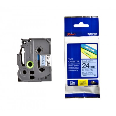 LABELTAPE BROTHER TZE-551 24MMX8M BLAUW/ZWART