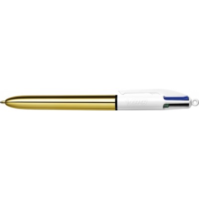 BALPEN BIC 4KLEUREN SHINE GOUD