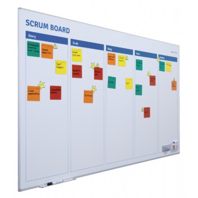 SCRUM BORD + STARTERKIT SCRUM 90X120CM