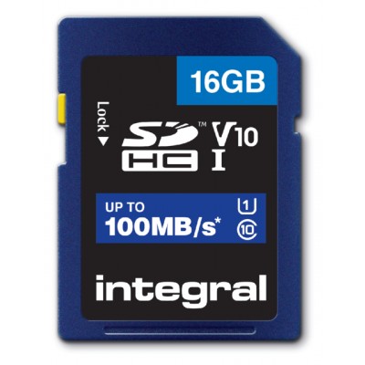 GEHEUGENKAART INTEGRAL SDHC V10 16GB