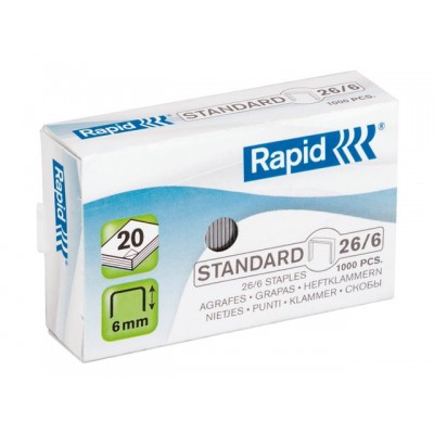 NIETEN RAPID STANDAARD 26/6 GEGALV 1000ST