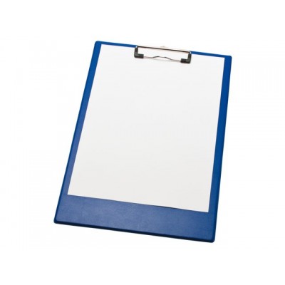 KLEMBORD A4/FOLIO KLEM 10CM BLAUW