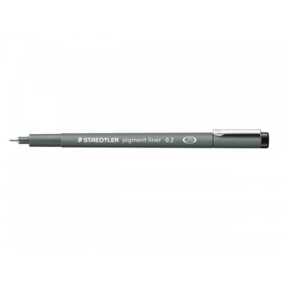 FINELINER STAEDTLER PIGMENT 308 0.1MM ZWART