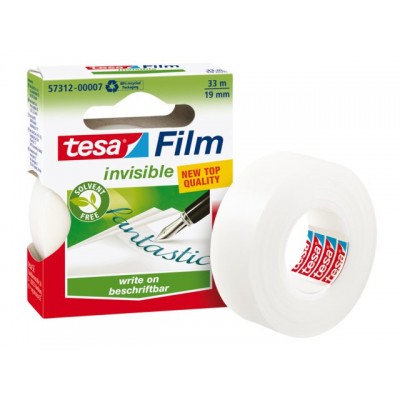 PLAKBAND TESA 57312 19MMX33M ONZICHTBAAR