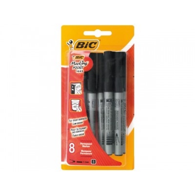 VILTSTIFT BIC 1445 POCKET ROND 1.1MM ZWART