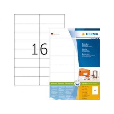 ETIKET HERMA 4620 105X37MM PREMIUM A4 3200ST