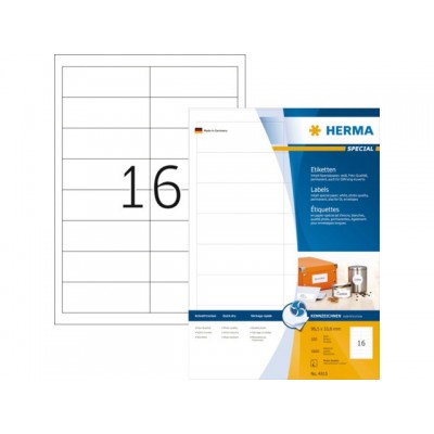 ETIKET HERMA INKPRINT 4815 96.5X33.8MM 1600ST
