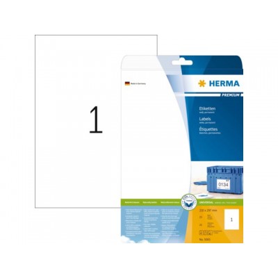 ETIKET HERMA 5065 210X297MM PREMIUM A4 25ST