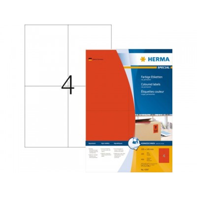 ETIKET HERMA 4397 105X148MM A4 400ST ROOD