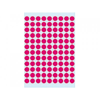 ETIKET HERMA 1836 ROND 8MM 540ST ROZE