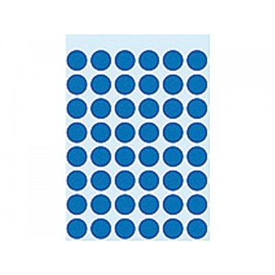 ETIKET HERMA 1853 ROND 12MM 240ST DONKERBLAUW