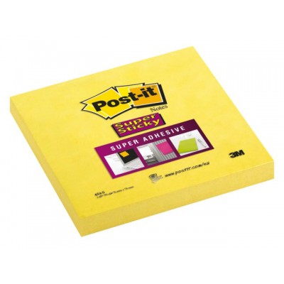 MEMOBLOK 3M POST-IT 654S 76X76MM SS GEEL